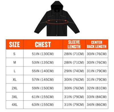 Image showing 6 th Ergodyne Men's Winter Work Jacket with 300D Polyester Shell