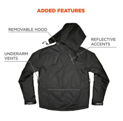 Image showing 7 th Ergodyne Men's Winter Work Jacket with 300D Polyester Shell