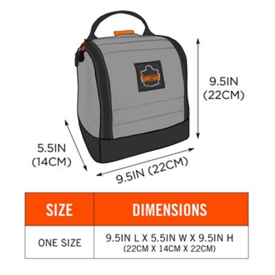 Image showing 6 th Ergodyne Full Respirator Bag - Zipper Magnetic, 13185