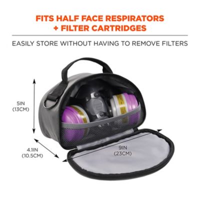 Image showing  Clamshell Half Respirator Bag - Zipper Closure, 13187