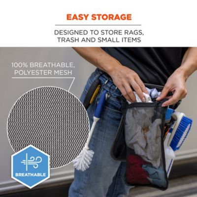 Image showing  Zippered Mesh Wash Bag, 10 Pack