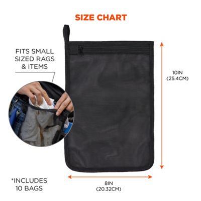 Image showing 5 th Ergodyne Zippered Mesh Wash Bag, 10 Pack