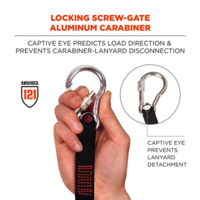 Image showing  Lanyard Carabiner and Loop - 15 lb.