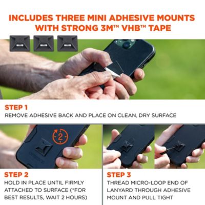 Image showing  Coil Lanyard Plus Mini Adhesive Mounts, 19160