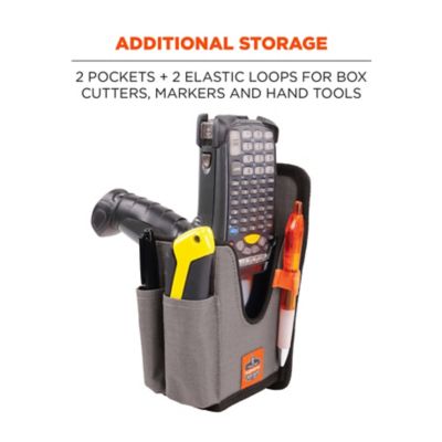 Image showing  Handheld Barcode Scanner Holster with Belt Clip, Gray L