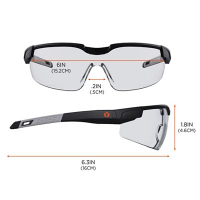 Image showing 5 th Ergodyne Safety Glasses Adjustable Temples, 50060