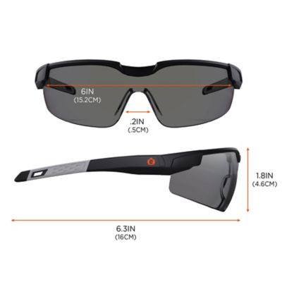 Image showing 5 th Ergodyne Safety Glasses Adjustable Temples, 50062