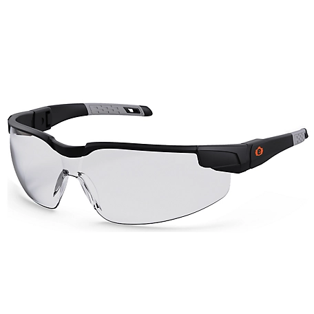 Ergodyne Anti-Fog & Scratch-Resistant Glasses Adjustable Temples, Clear, 50066