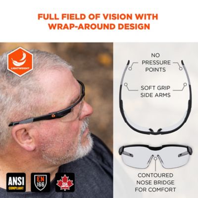 Image showing  Anti-Fog & Scratch-Resistant Glasses Adjustable Temples, Clear, 50066