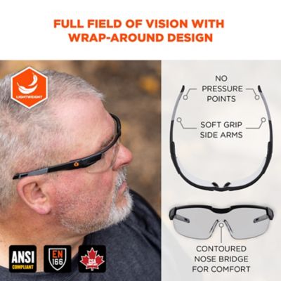 Image showing  Anti-Fog & Scratch-Resistant Glasses Adjustable Temples, In/Out, 50068