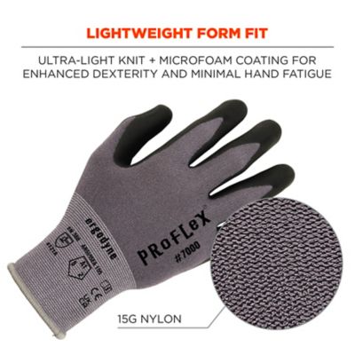 Image showing  Nitrile-Coated Gloves Microfoam Palm - 12 Pack