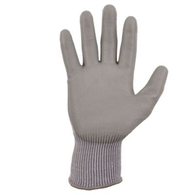 Image showing 7 th Ergodyne ANSI A2 PU Coated Cut-Resistant Gloves, Gray