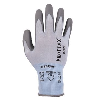 Image showing 6 th Ergodyne ANSI A2 PU Coated Cut-Resistant Gloves, Blue