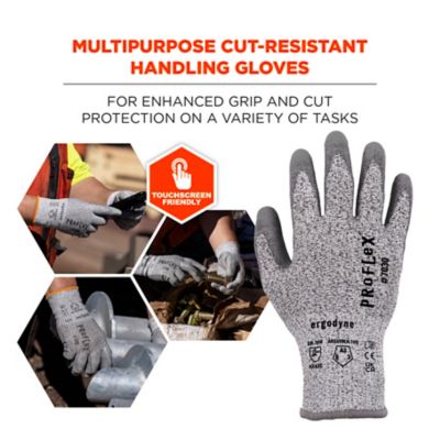 Image showing  ANSI A3 PU Coated Cut-Resistant Gloves
