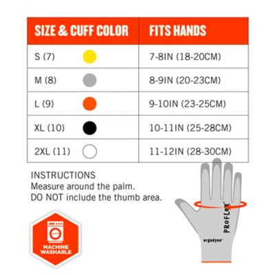 Image showing 5 th Ergodyne ANSI A3 PU Coated Cut-Resistant Gloves
