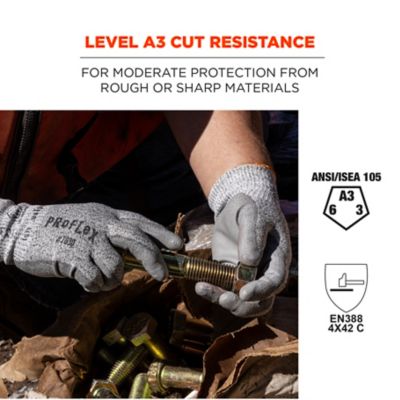 Image showing  ANSI A3 PU Coated Cut-Resistant Gloves