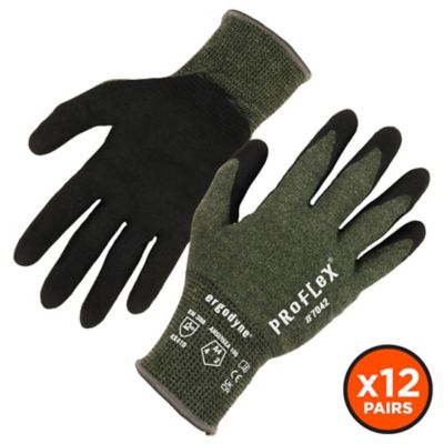 Ergodyne ANSI A4 Nitrile Coated Cut-Resistant Gloves - 12 Pack