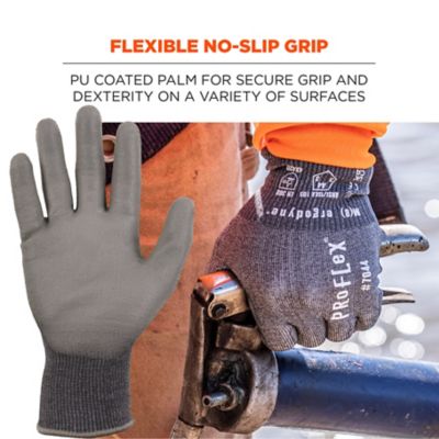 Image showing  ANSI A4 PU Coated Cut-Resistant Gloves