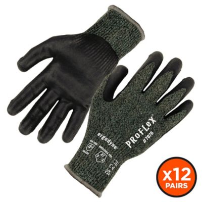 Ergodyne ANSI A7 Nitrile Coated Cut-Resistant Gloves - 12 pk., Green