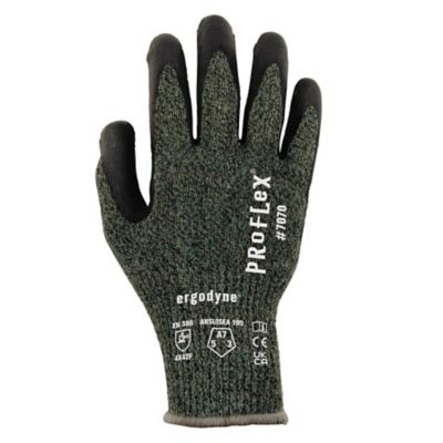 Image showing 6 th Ergodyne ANSI A7 Nitrile Coated Cut-Resistant Gloves, Green
