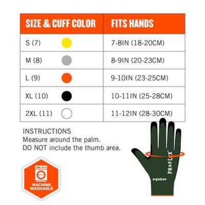 Image showing 5 th Ergodyne ANSI A7 Nitrile Coated Cut-Resistant Gloves, Green