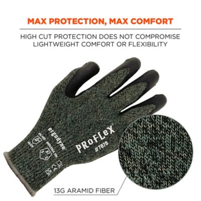 Image showing  ANSI A7 Nitrile Coated Cut-Resistant Gloves, Green