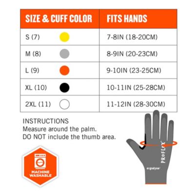 Image showing 5 th Ergodyne ANSI A7 PU Coated Cut-Resistant Gloves