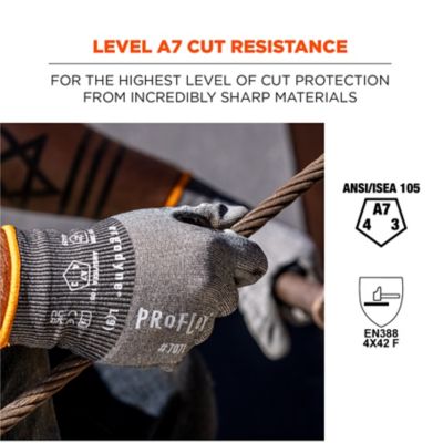 Image showing  ANSI A7 PU Coated Cut-Resistant Gloves