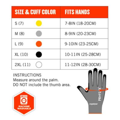 Image showing 5 th Ergodyne ANSI A7 Nitrile Coated Cut-Resistant Gloves, Gray