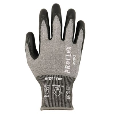Image showing 6 th Ergodyne ANSI A7 Nitrile Coated Cut-Resistant Gloves, Gray
