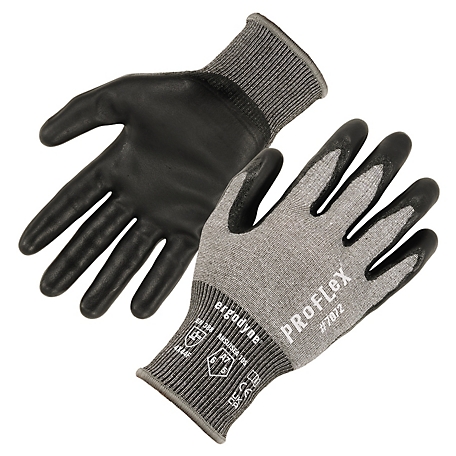 Ergodyne ANSI A7 Nitrile Coated Cut-Resistant Gloves, Gray