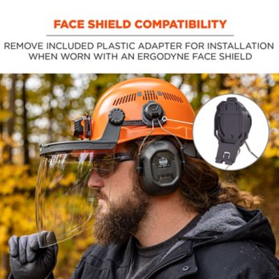 Image showing 5 th Ergodyne NRR 26Db Mounted Earmuffs, 60258