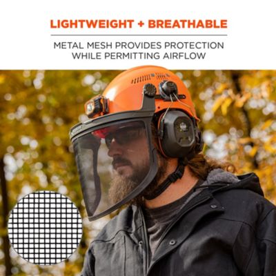 Image showing  Mesh Face Shield for Hard Hat & Safety Helmet, 60247