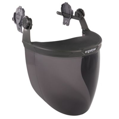 Ergodyne Hard Hat Face Shield for Cap-Style & Safety Helmet, 60244 Full face coverage