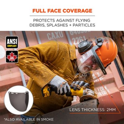 Image showing  Face Shield Replacement for Cap-Style Hard Hat & Safety Helmet, 60249