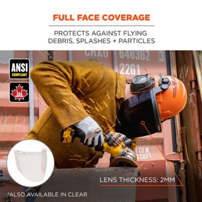 Image showing  Face Shield Replacement for Cap-Style Hard Hat & Safety Helmet, 60250