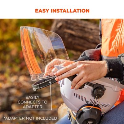 Image showing  Face Shield Replacement for Full Brim Hard Hat, 60251