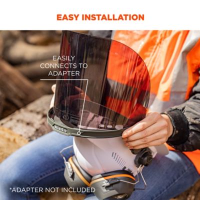 Image showing  Face Shield Replacement for Full Brim Hard Hat, 60252