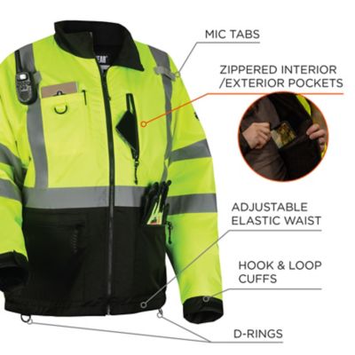Image showing  Men's Hi-Vis Windbreaker Water-Resistant Jacket