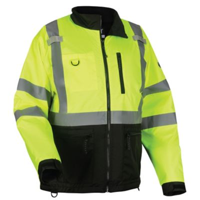 Ergodyne Men's Hi-Vis Windbreaker Water-Resistant Jacket