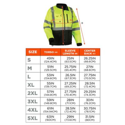 Image showing 5 th Ergodyne Men's Hi-Vis Windbreaker Water-Resistant Jacket