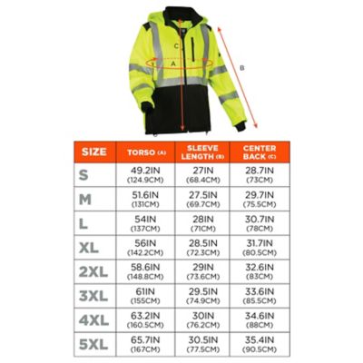 Image showing 5 th Ergodyne Men's Hi-Vis Water-Resistant Softshell Jacket