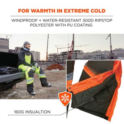 Image showing 1 th Ergodyne Class E Hi-Vis Insulated Bibs