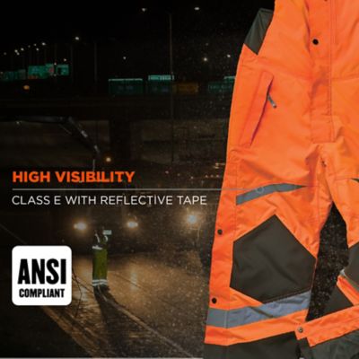 Image showing  Class E Hi-Vis Insulated Bibs