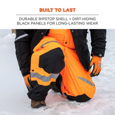 Image showing  Class E Hi-Vis Insulated Bibs