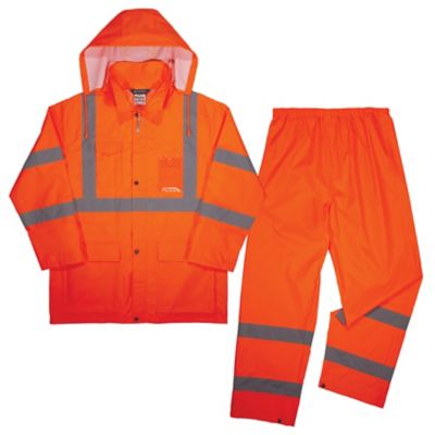 Image showing  Unisex Hi-Vis Lightweight Rain Suit
