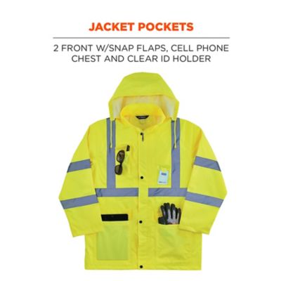 Image showing  Unisex Hi-Vis Lightweight Rain Suit