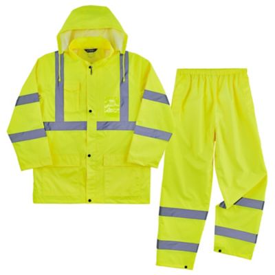 Ergodyne Lightweight H-Vis Rain Suit Great suit for construction or traffic control