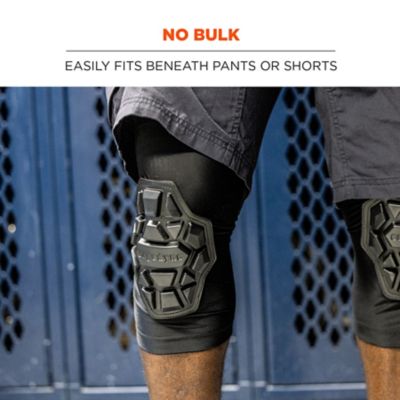 Image showing 5 th Ergodyne Padded Knee Sleeves - 3-Layer Foam Cap, 18550