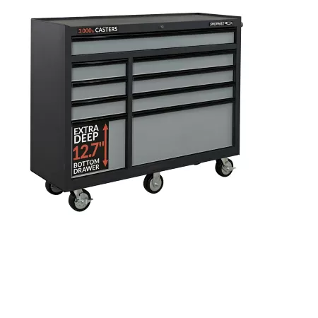 SHOPMAX 52" 9-Drawer Rolling Tool Cabinet 955209M5 Rolling Tool Cabinets